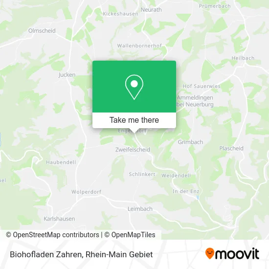 Карта Biohofladen Zahren