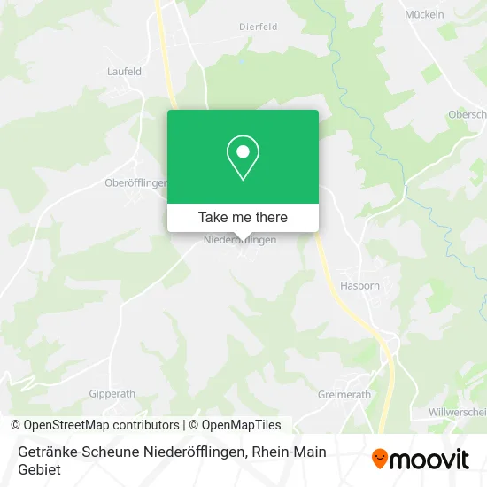 Карта Getränke-Scheune Niederöfflingen