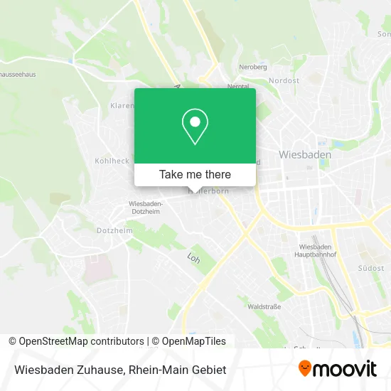 Карта Wiesbaden Zuhause
