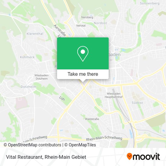 Карта Vital Restaurant