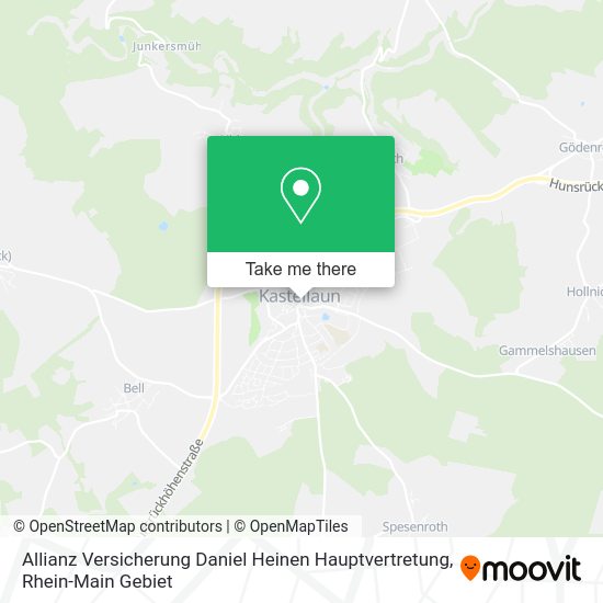 Карта Allianz Versicherung Daniel Heinen Hauptvertretung