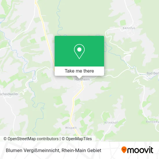 Карта Blumen Vergißmeinnicht