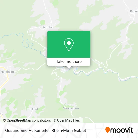 Карта Gesundland Vulkaneifel
