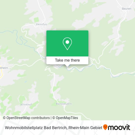 Карта Wohnmobilstellplatz Bad Bertrich