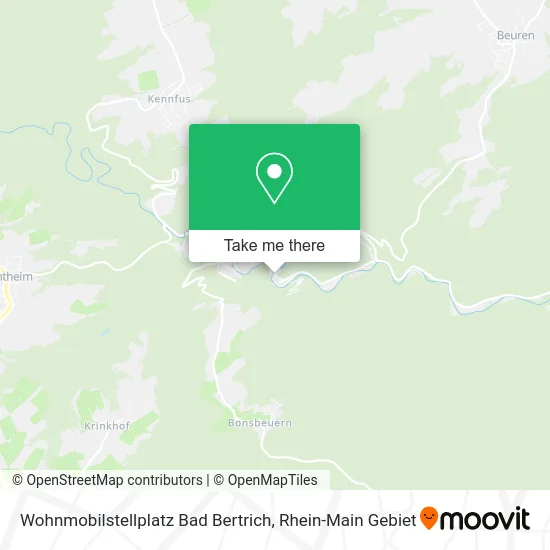 Карта Wohnmobilstellplatz Bad Bertrich