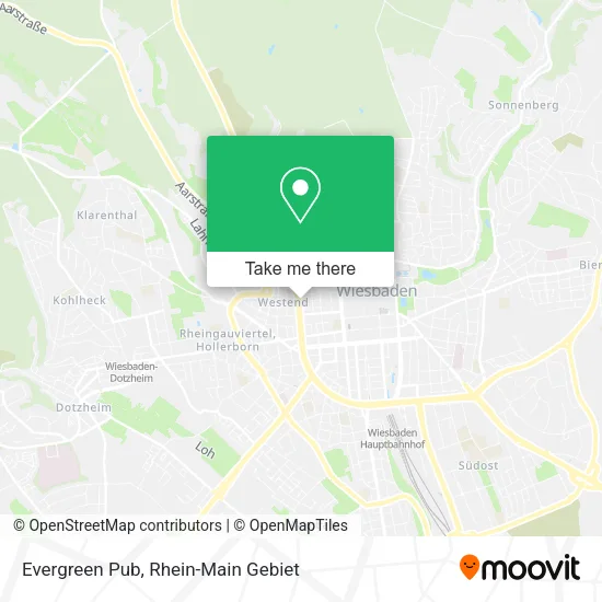 Карта Evergreen Pub