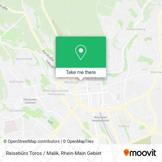 Карта Reisebüro Toros / Malik