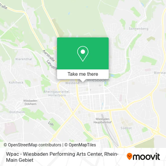 Карта Wpac - Wiesbaden Performing Arts Center