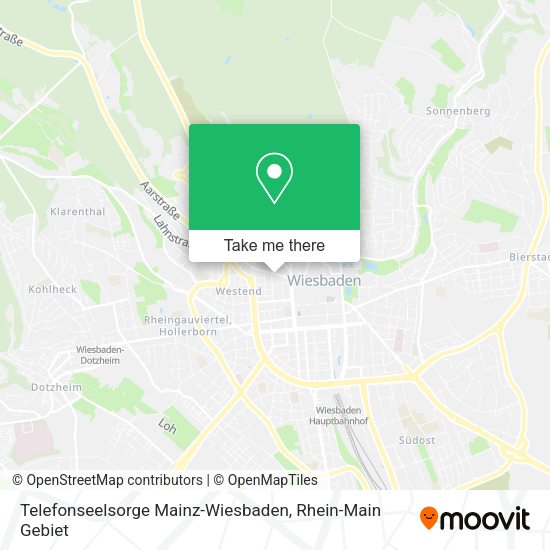 Карта Telefonseelsorge Mainz-Wiesbaden