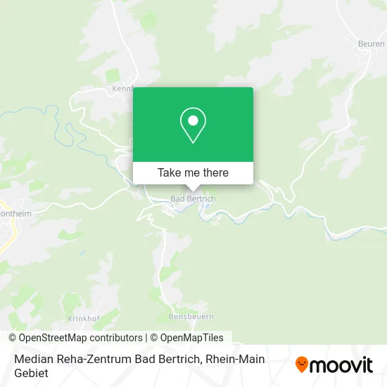 Карта Median Reha-Zentrum Bad Bertrich