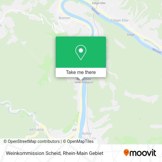 Карта Weinkommission Scheid