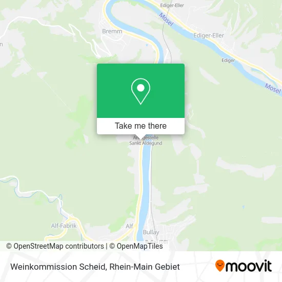 Карта Weinkommission Scheid