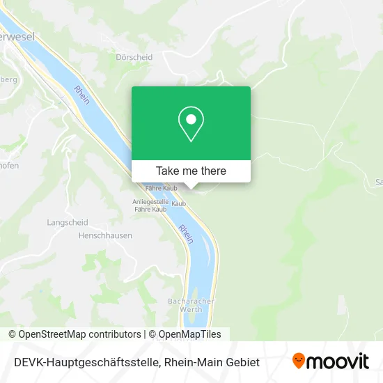 Карта DEVK-Hauptgeschäftsstelle