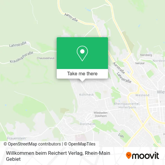 Карта Willkommen beim Reichert Verlag