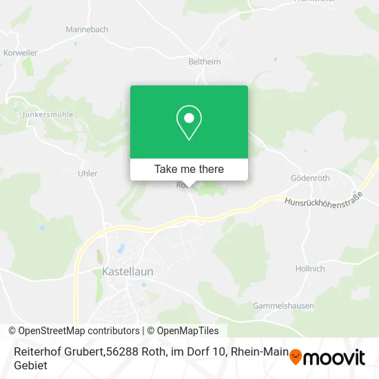 Карта Reiterhof Grubert,56288 Roth, im Dorf 10