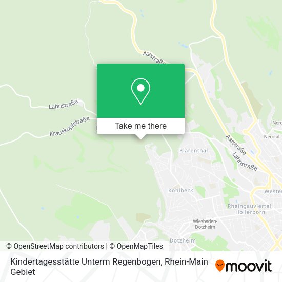 Карта Kindertagesstätte Unterm Regenbogen