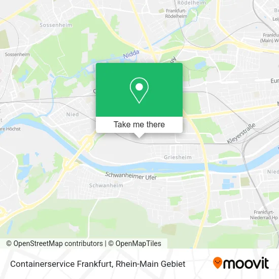 Карта Containerservice Frankfurt