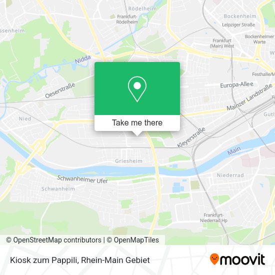 Карта Kiosk zum Pappili