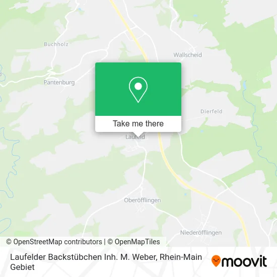 Карта Laufelder Backstübchen Inh. M. Weber