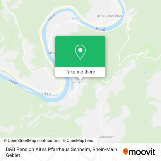 Карта B&B Pension Altes Pfarrhaus Senheim