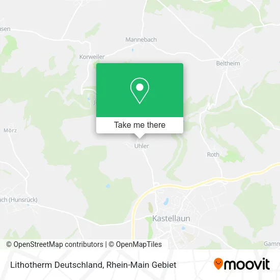 Карта Lithotherm Deutschland