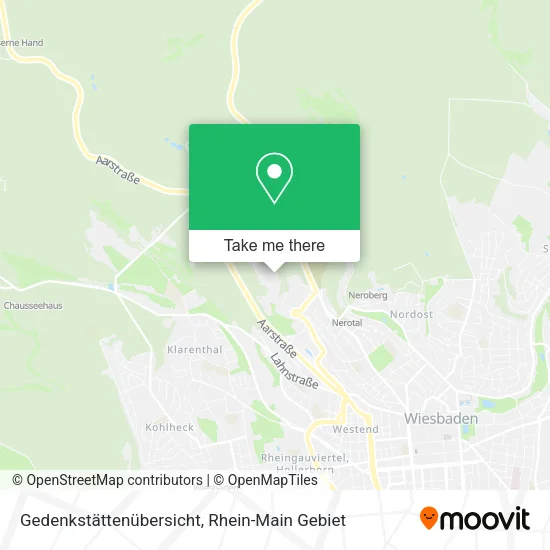 Карта Gedenkstättenübersicht