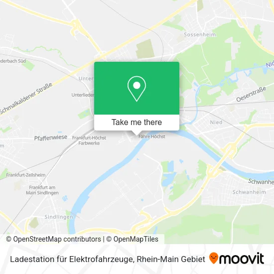 Карта Ladestation für Elektrofahrzeuge