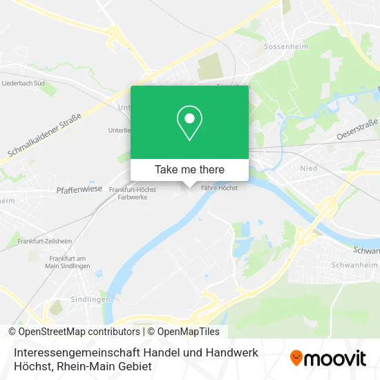 Карта Interessengemeinschaft Handel und Handwerk Höchst