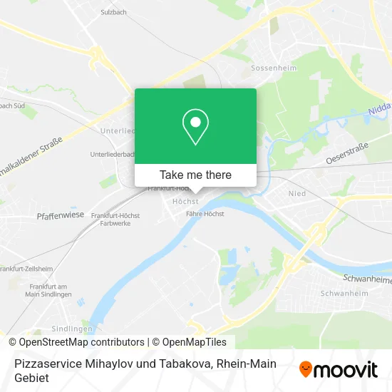 Карта Pizzaservice Mihaylov und Tabakova