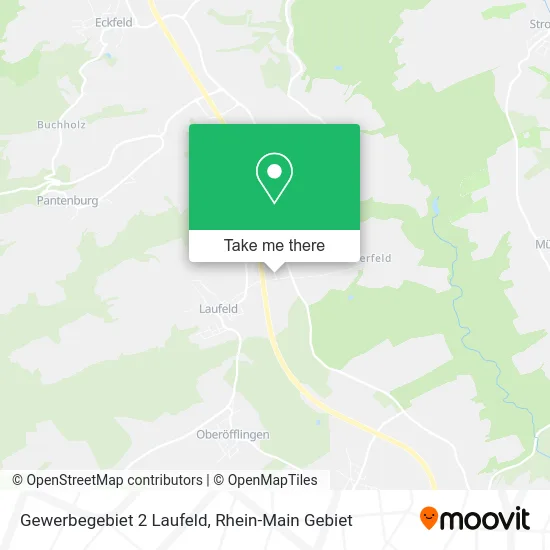 Карта Gewerbegebiet 2 Laufeld