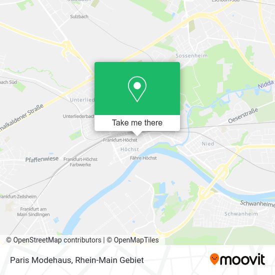 Карта Paris Modehaus