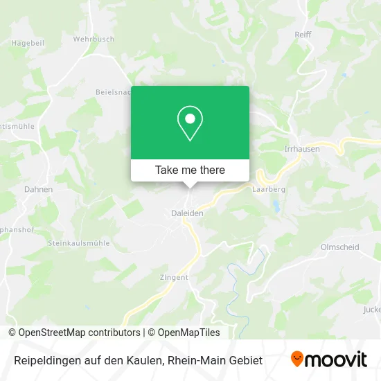 Карта Reipeldingen auf den Kaulen