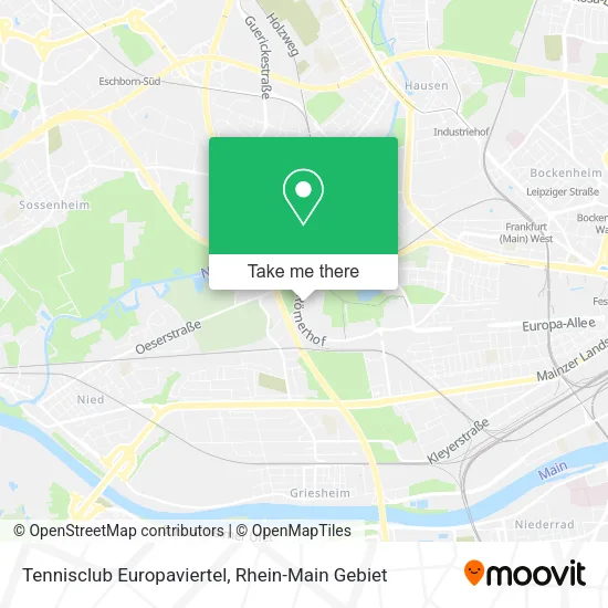 Tennisclub Europaviertel map