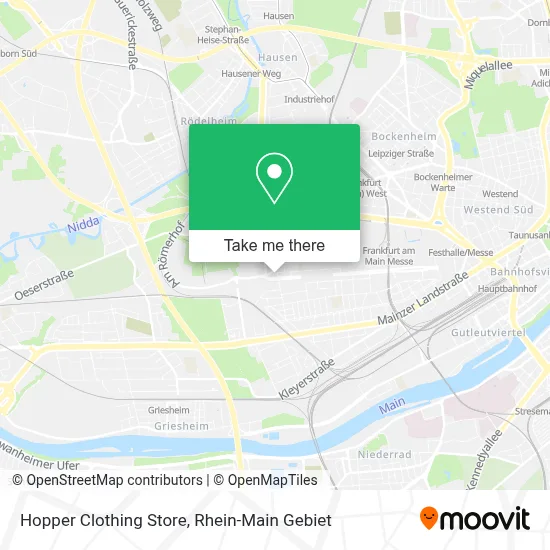 Hopper Clothing Store map