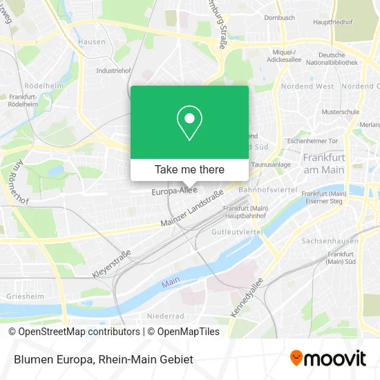 Карта Blumen Europa