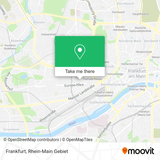 Frankfurt map