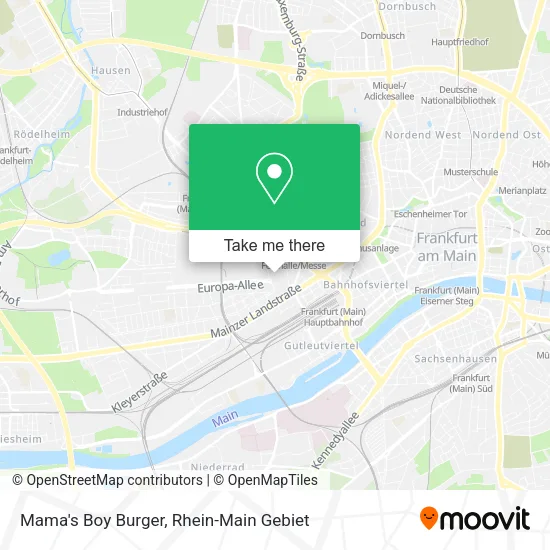 Карта Mama's Boy Burger