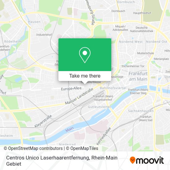 Карта Centros Unico Laserhaarentfernung