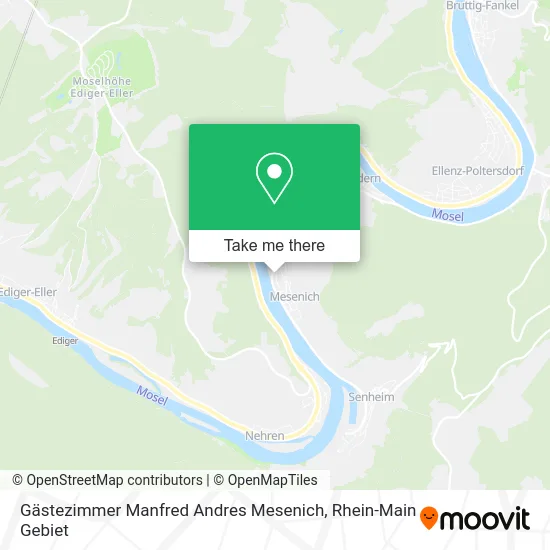 Карта Gästezimmer Manfred Andres Mesenich