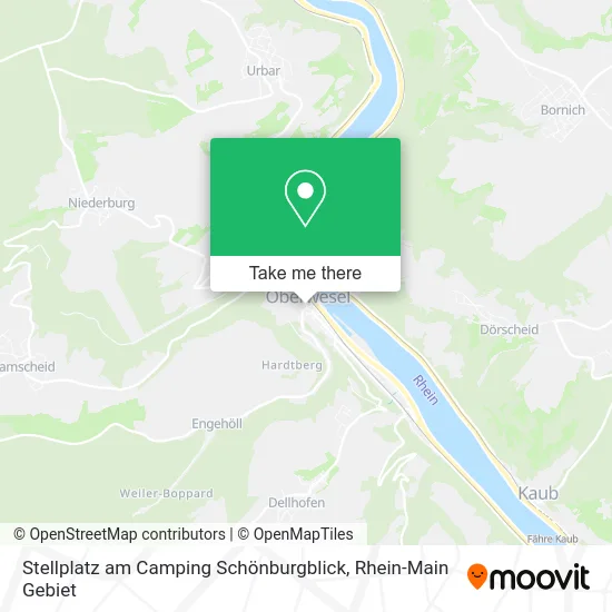 Карта Stellplatz am Camping Schönburgblick