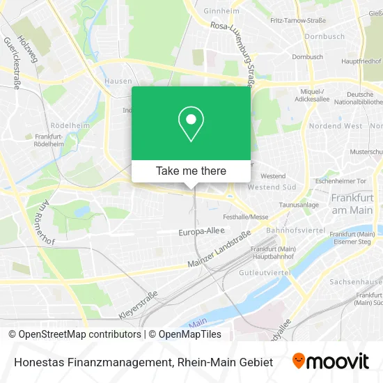 Карта Honestas Finanzmanagement