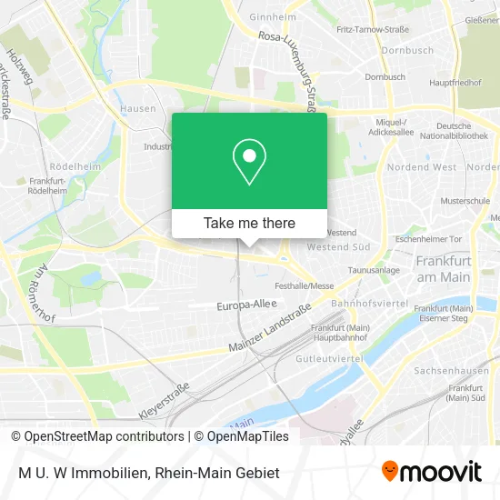 Карта M U. W Immobilien