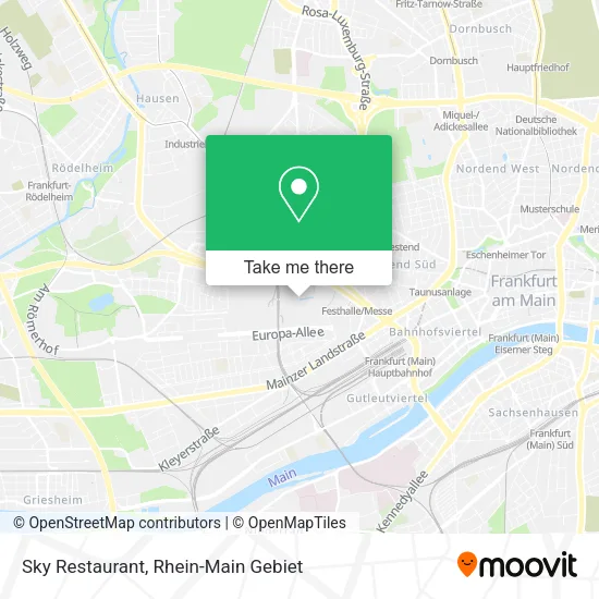 Sky Restaurant map