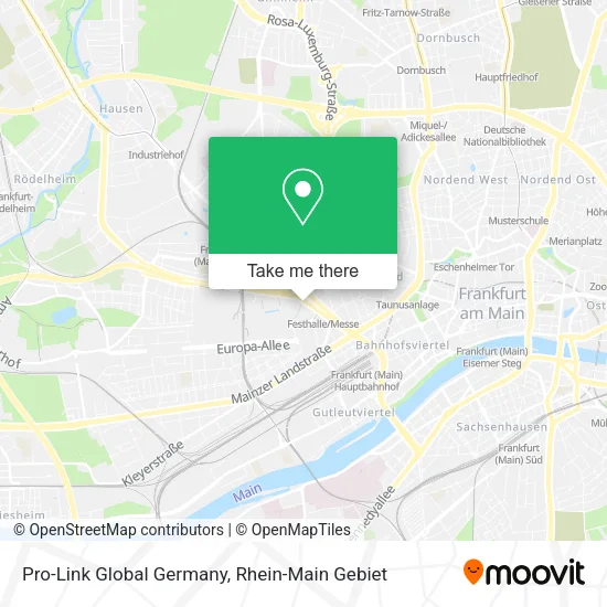 Карта Pro-Link Global Germany