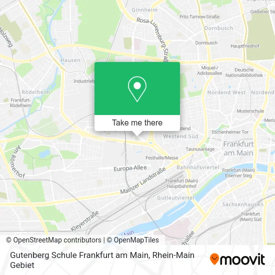 Карта Gutenberg Schule Frankfurt am Main