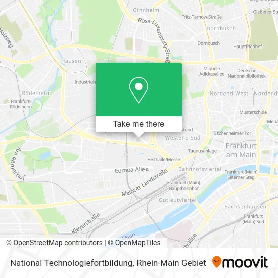 Карта National Technologiefortbildung