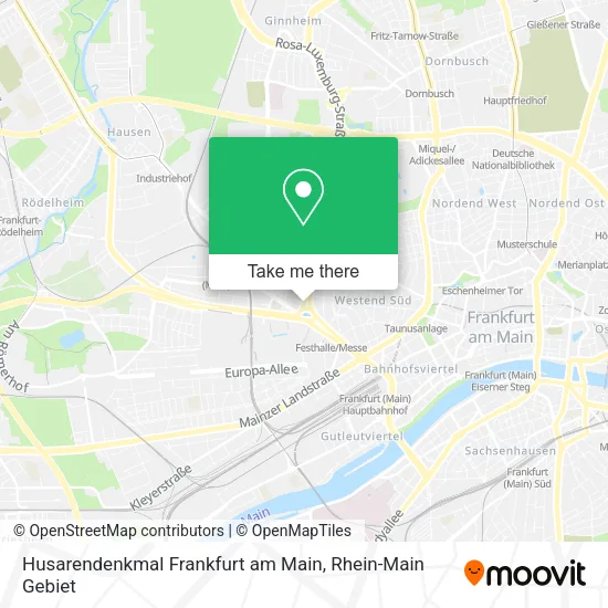 Карта Husarendenkmal Frankfurt am Main