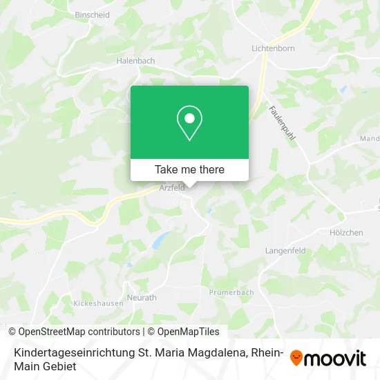 Карта Kindertageseinrichtung St. Maria Magdalena