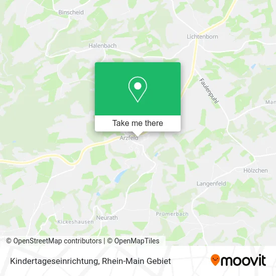 Карта Kindertageseinrichtung