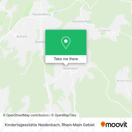 Карта Kindertagesstätte Neidenbach